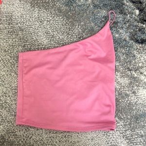 Forever 21 pink asymmetrical top perfect for summer!!💖